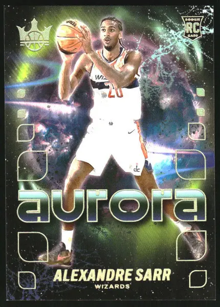 2024-25 Panini Court Kings Aurora #10 Alexandre Sarr RC SSP
