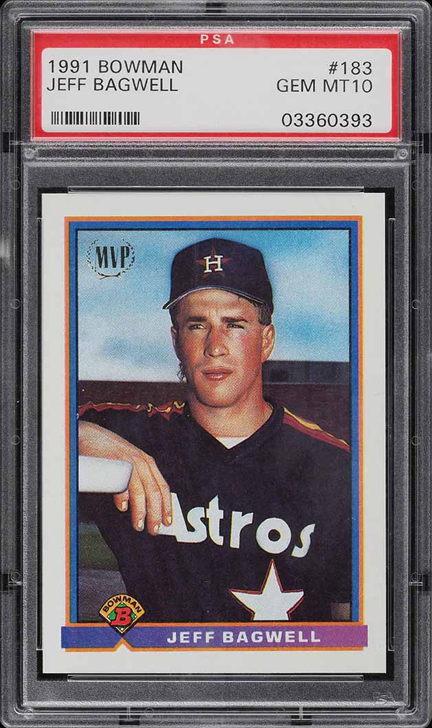 1991 Bowman Jeff Bagwell ROOKIE #183 PSA 10 GEM MINT