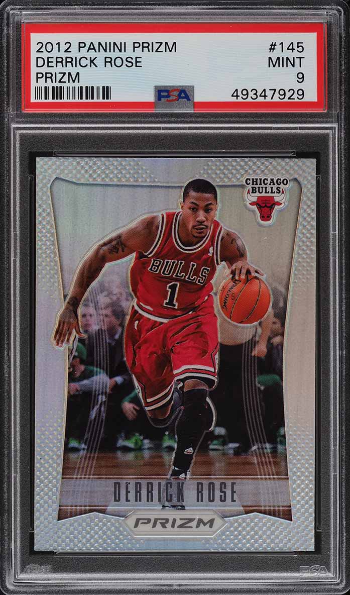 2012 Panini Prizm Silver Prizms Derrick Rose #145 PSA 9 MINT