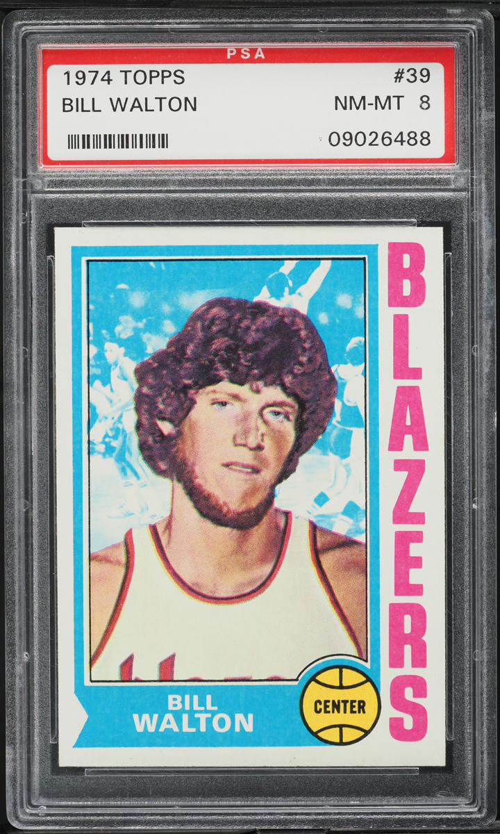 1974 Topps Basketball Bill Walton ROOKIE #39 PSA 8 NM-MT