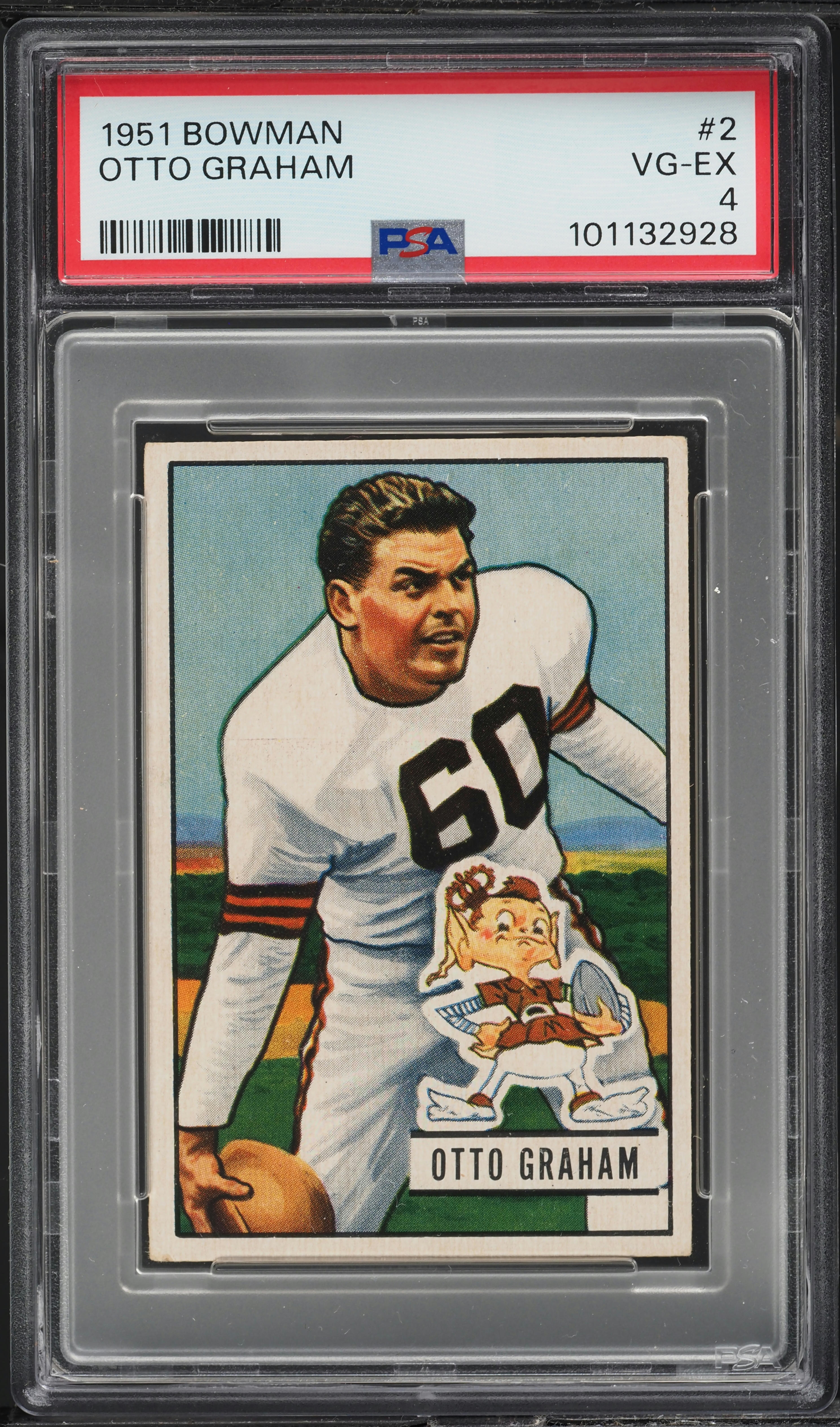 1951 Bowman Football Otto Graham #2 PSA 4 VGEX