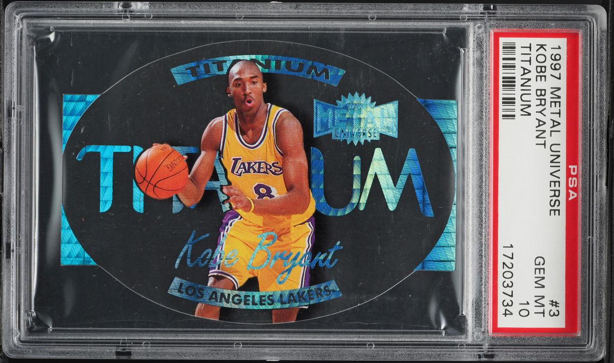 1997 Metal Universe Titanium Die Cut Kobe Bryant #3 PSA 10 GEM MINT
