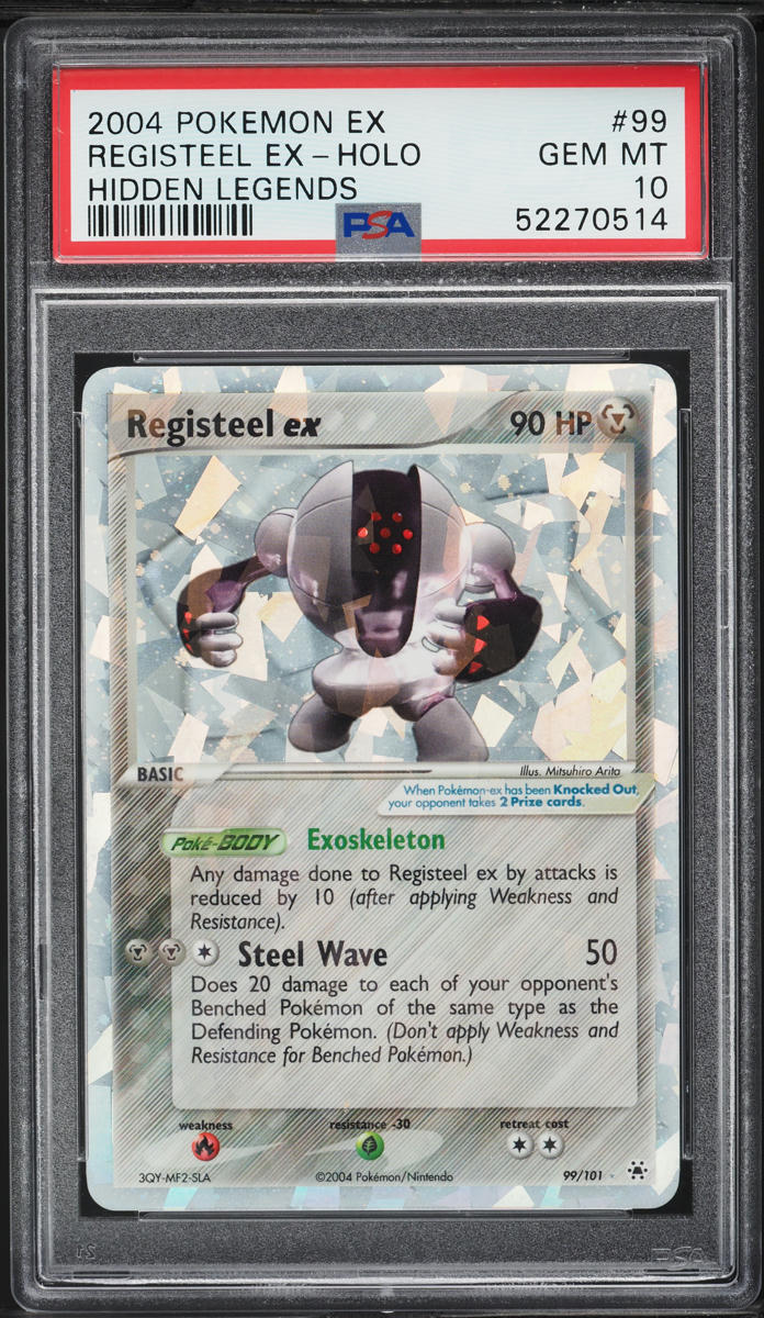 2004 Pokemon EX Hidden Legends Holo Registeel ex #99 PSA 10 GEM MINT