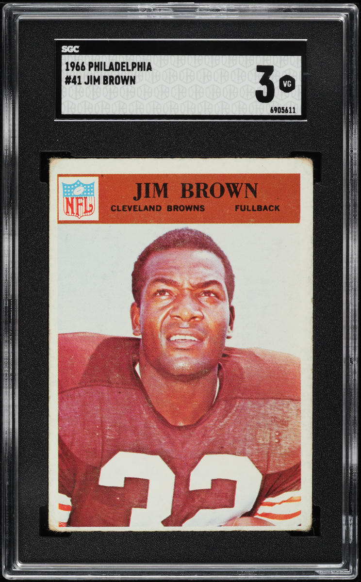 1966 Philadelphia Jim Brown #41 SGC 3 VG