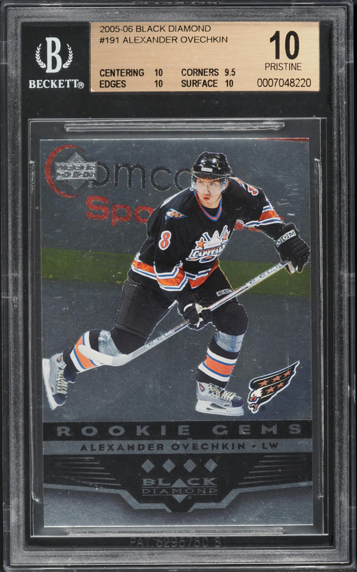 2005 Black Diamond Alexander Ovechkin ROOKIE #191 BGS 10 PRISTINE
