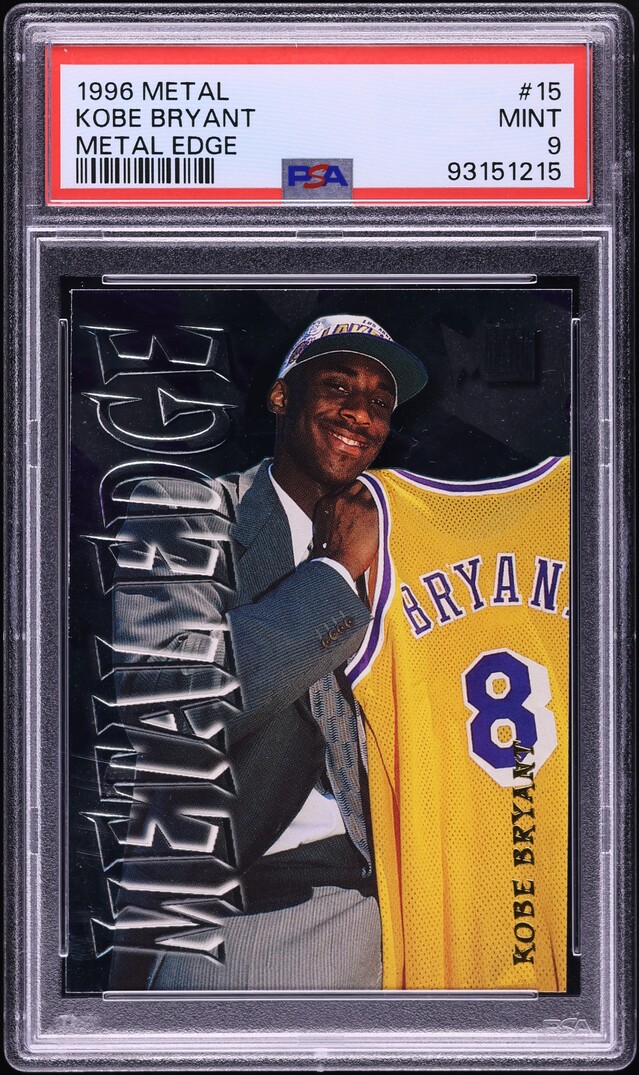 1996 Metal Edge Kobe Bryant ROOKIE #15 PSA 9 MINT