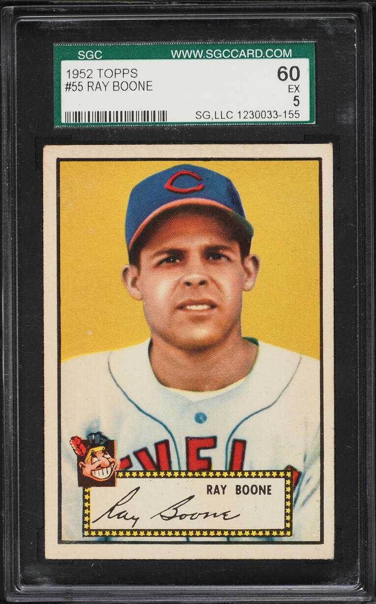 1952 Topps Ray Boone #55 SGC 5 EX