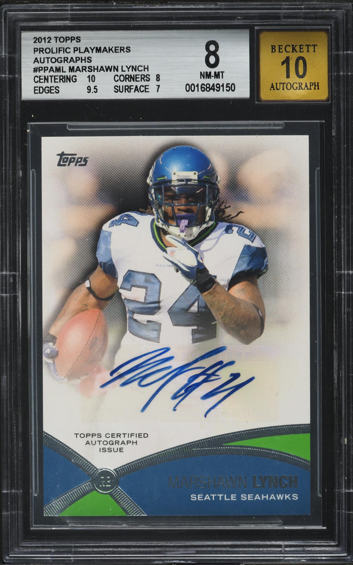 Marshawn Lynch #PPA-ML 2012 Topps Football Prolific Playmakers Autographs
