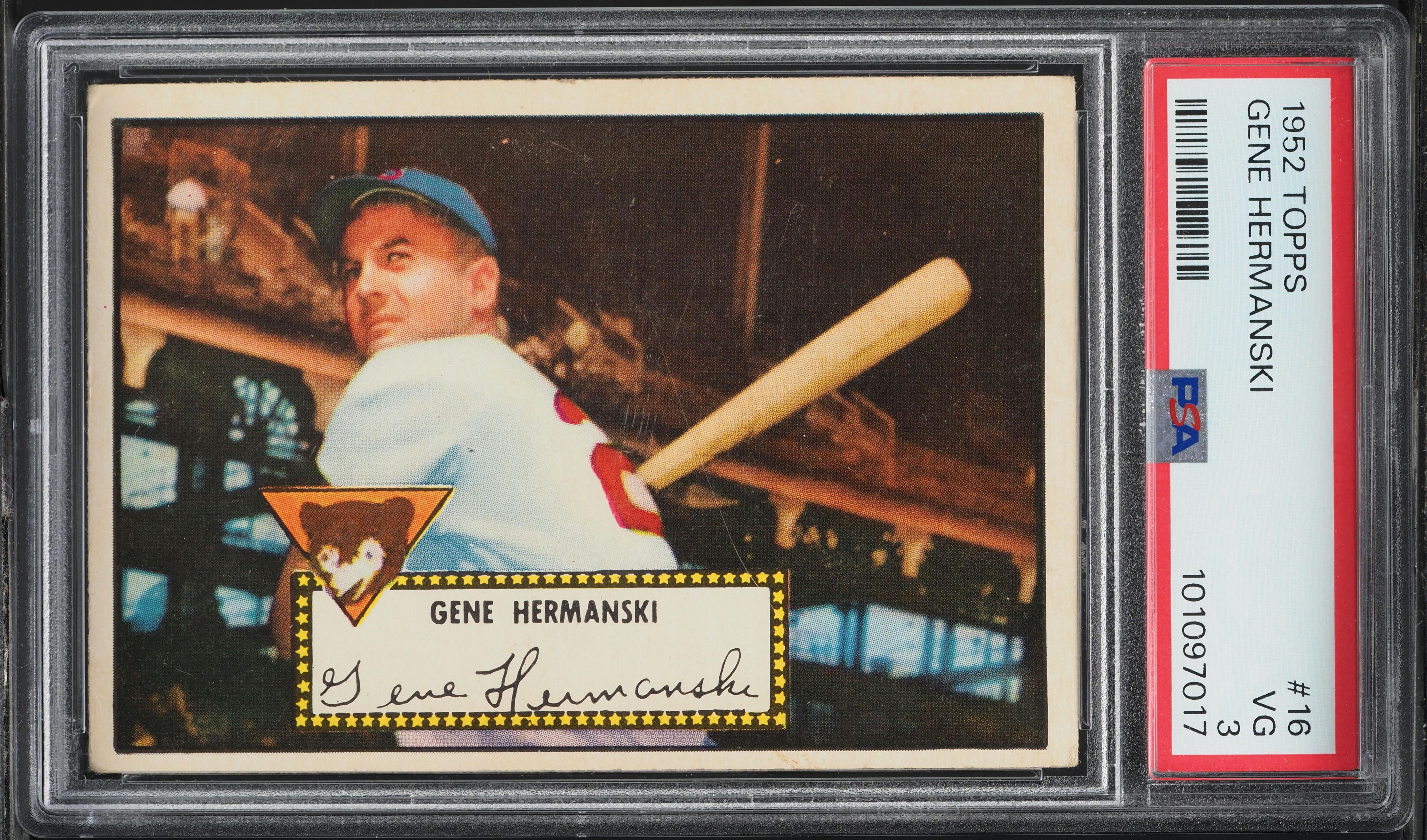 1952 Topps Gene Hermanski #16 PSA 3 VG