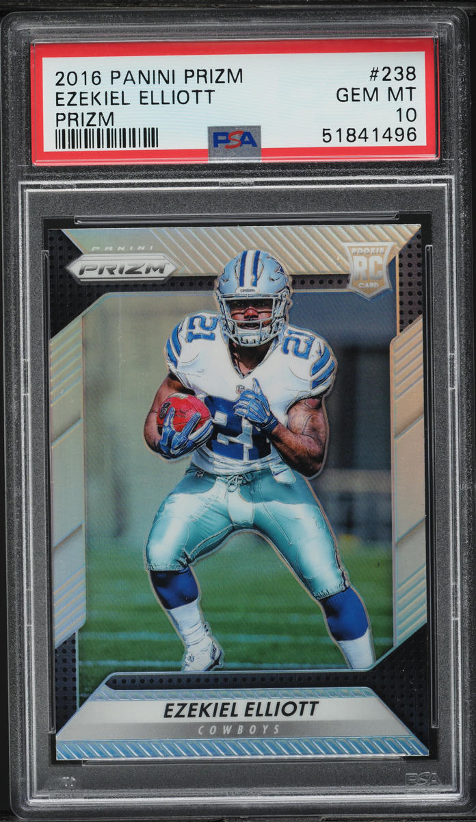 2016 Panini Prizm Silver Ezekiel Elliott ROOKIE #238 PSA 10 GEM MINT