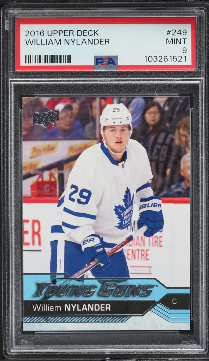 2016 Upper Deck Young Guns William Nylander ROOKIE #249 PSA 9 MINT
