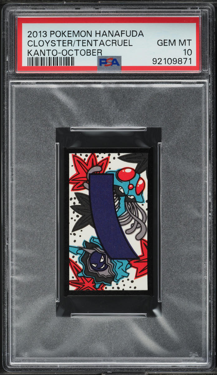 2013 Pokemon Hanafuda Kanto October Cloyster Tentacruel PSA 10 GEM MINT