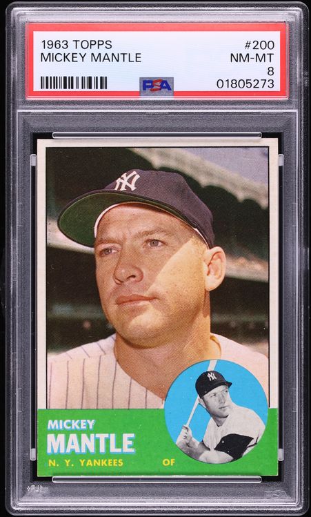 1963 Topps Mickey Mantle #200 PSA 8 NM-MT