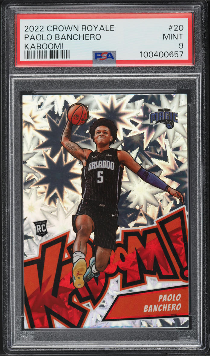 2022 Crown Royale Kaboom! Paolo Banchero ROOKIE #20 PSA 9 MINT