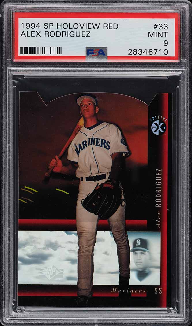 1994 SP Holoview Red Die-Cut Alex Rodriguez ROOKIE #33 PSA 9 MINT