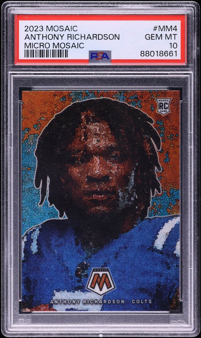 2023 Panini Mosaic Micro Anthony Richardson ROOKIE #MM-4 PSA 10 GEM MINT