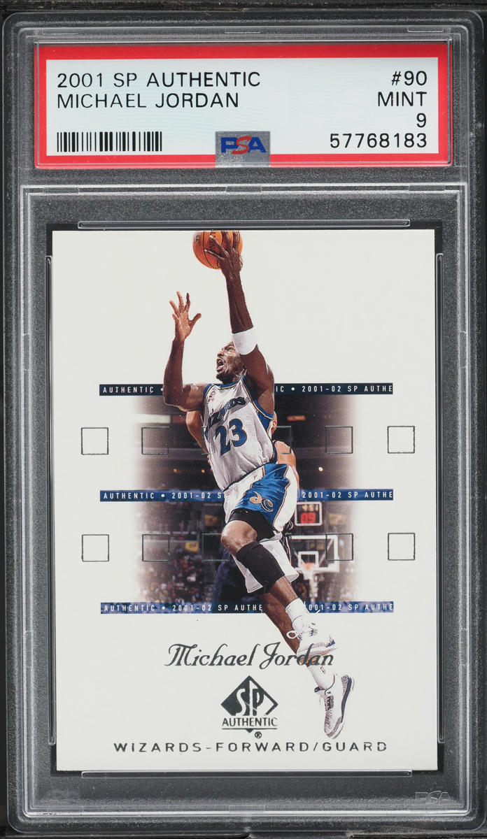 2001 SP Authentic Michael Jordan #90 PSA 9 MINT
