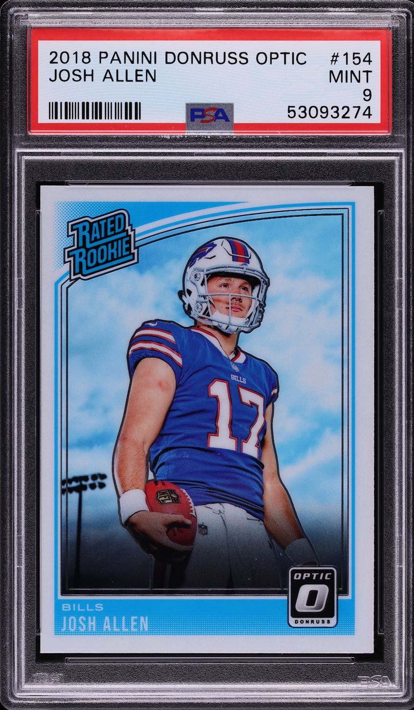 2018 Donruss Optic Josh Allen ROOKIE #154 PSA 9 MINT