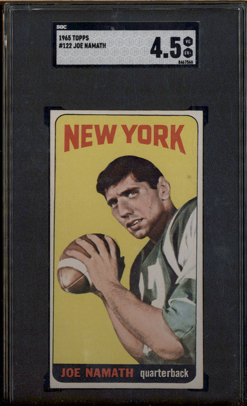 1965 Topps #122 Joe Namath RC Rookie SGC 4.5