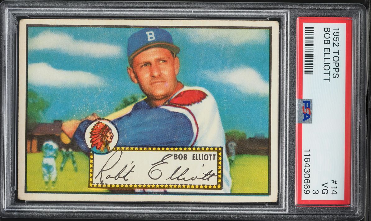 1952 Topps Bob Elliott #14 PSA 3 VG