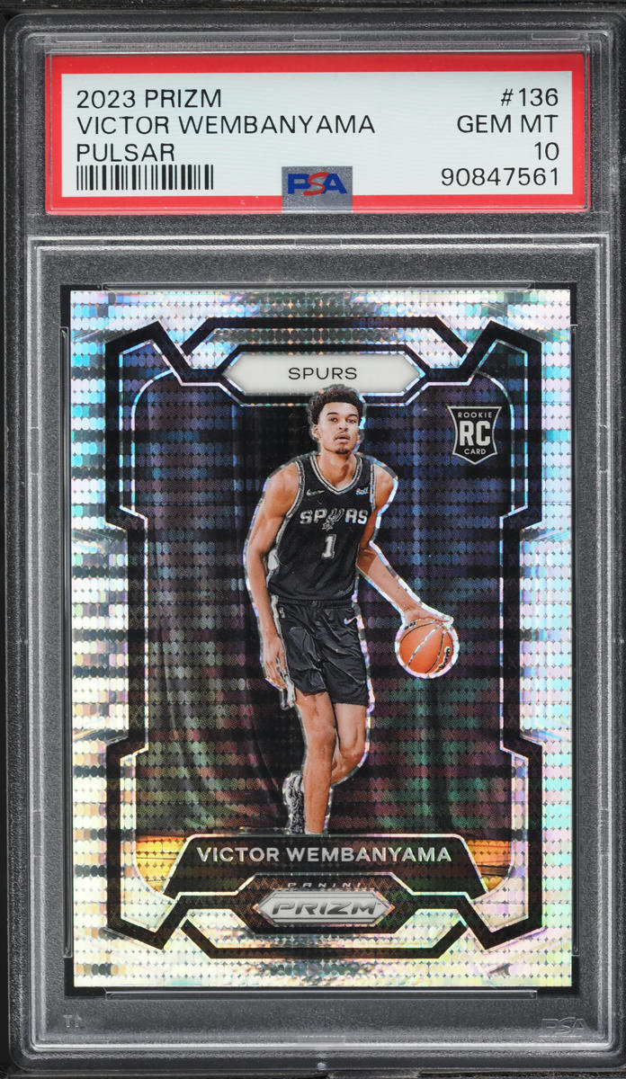 2023 Panini Prizm Pulsar Victor Wembanyama ROOKIE #136 PSA 10 GEM MINT