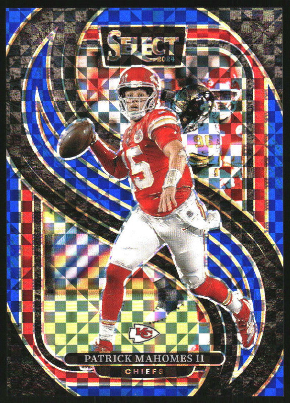2024 Panini Select Premier Blue Prizm #120 Patrick Mahomes II /175