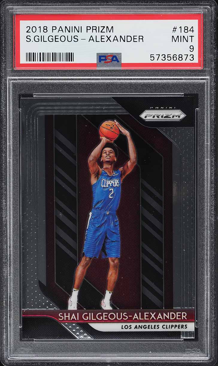 2018 Panini Prizm Shai Gilgeous-Alexander ROOKIE #184 PSA 9 MINT