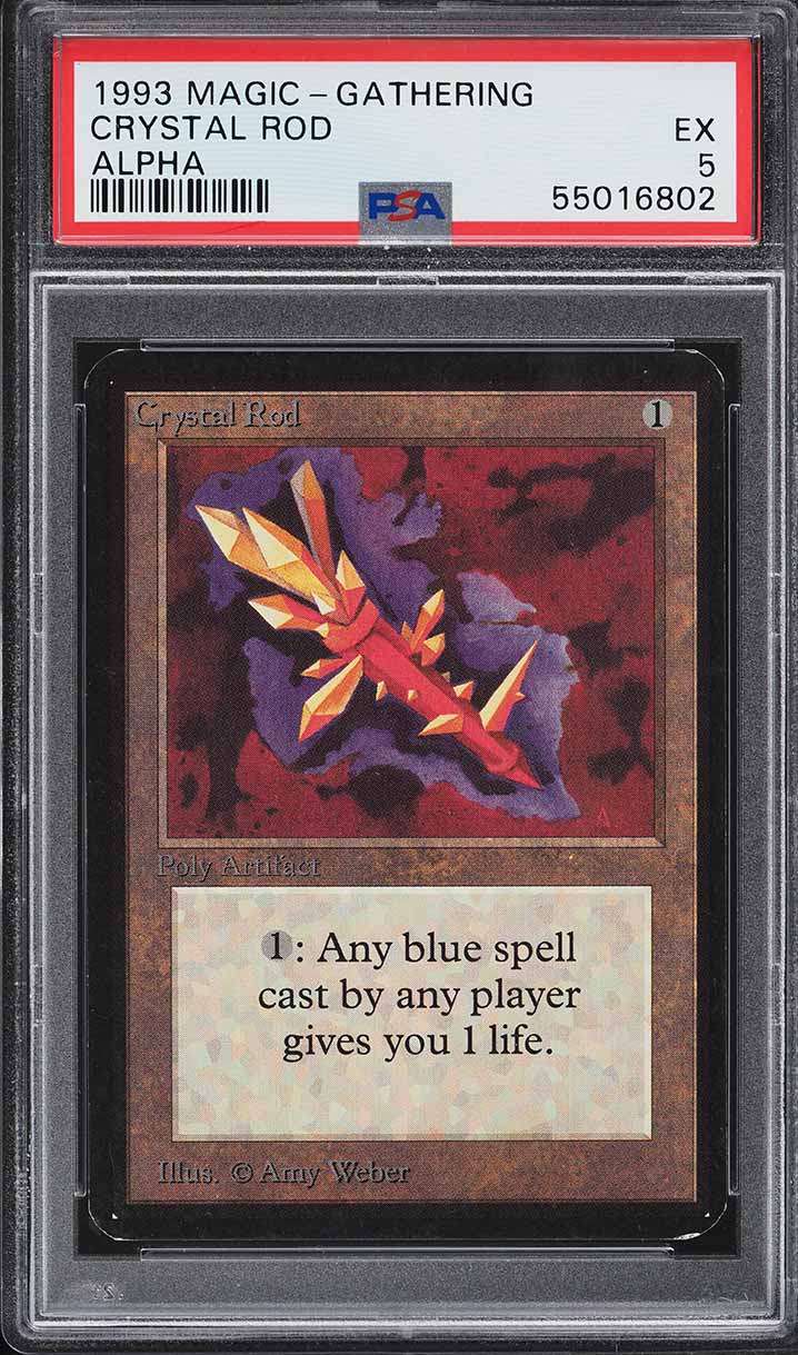 1993 Magic The Gathering MTG Alpha Crystal Rod U A PSA 5 EX