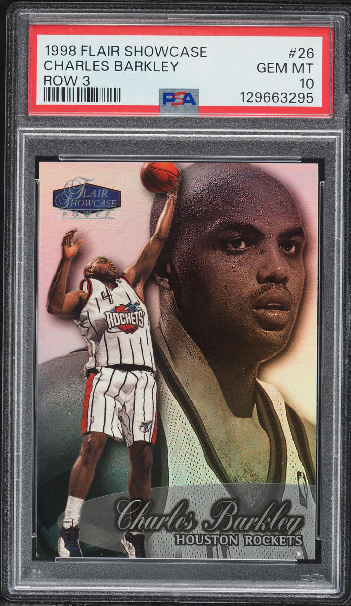 1998 Flair Showcase Row 3 Charles Barkley #26 PSA 10 GEM MINT