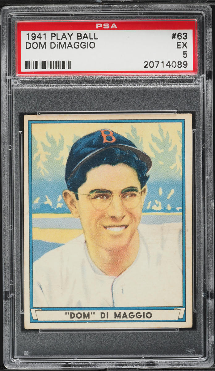 1941 Play Ball Dom DiMaggio ROOKIE #63 PSA 5 EX