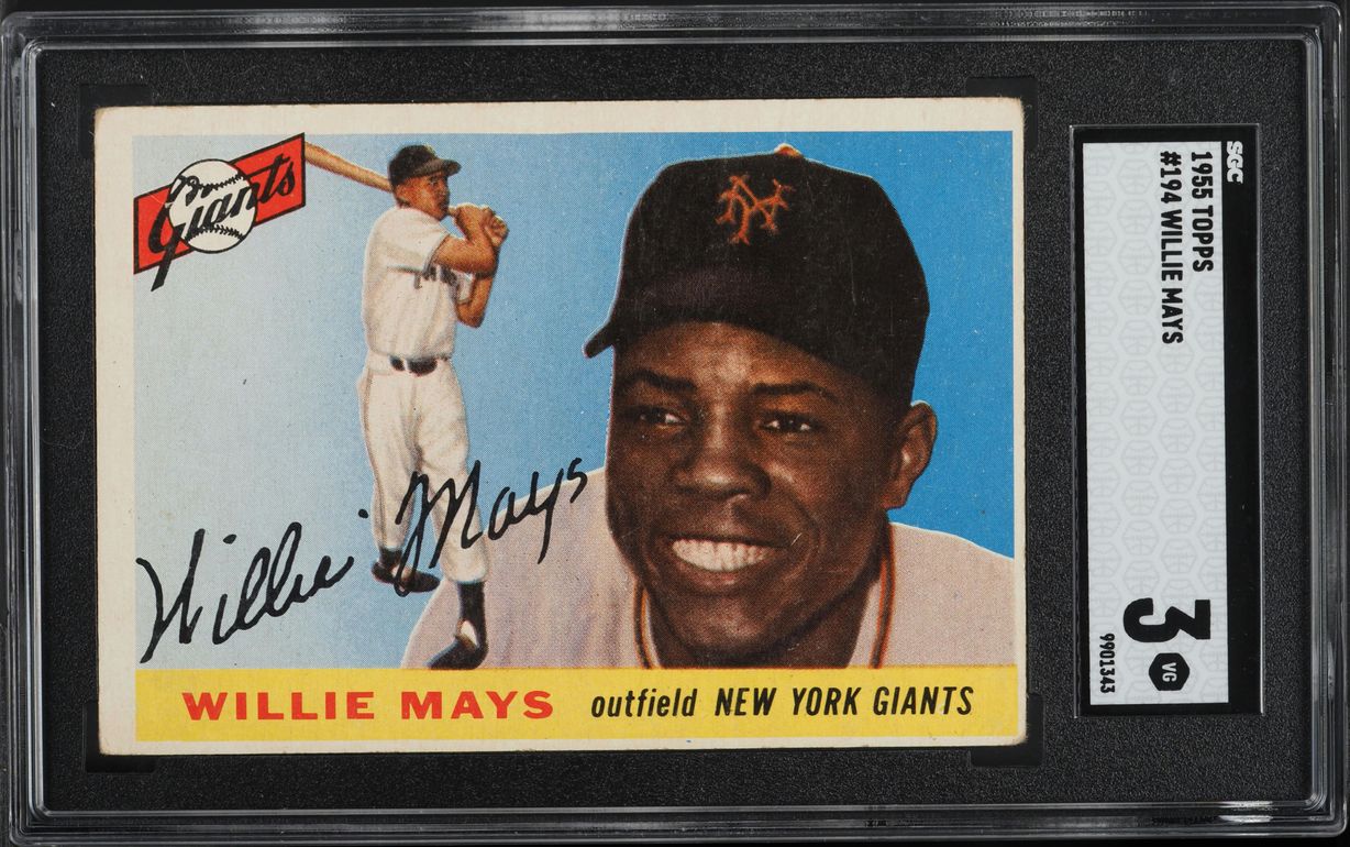 1955 Topps Willie Mays #194 SGC 3 VG