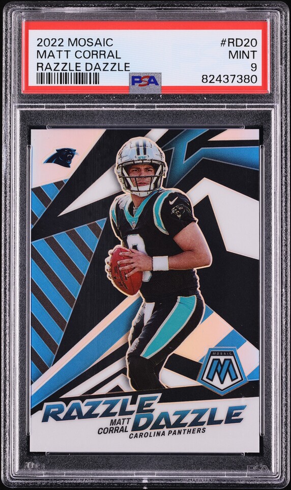 2022 Panini Mosaic Razzle Dazzle Matt Corral #RD20 PSA 9 MINT