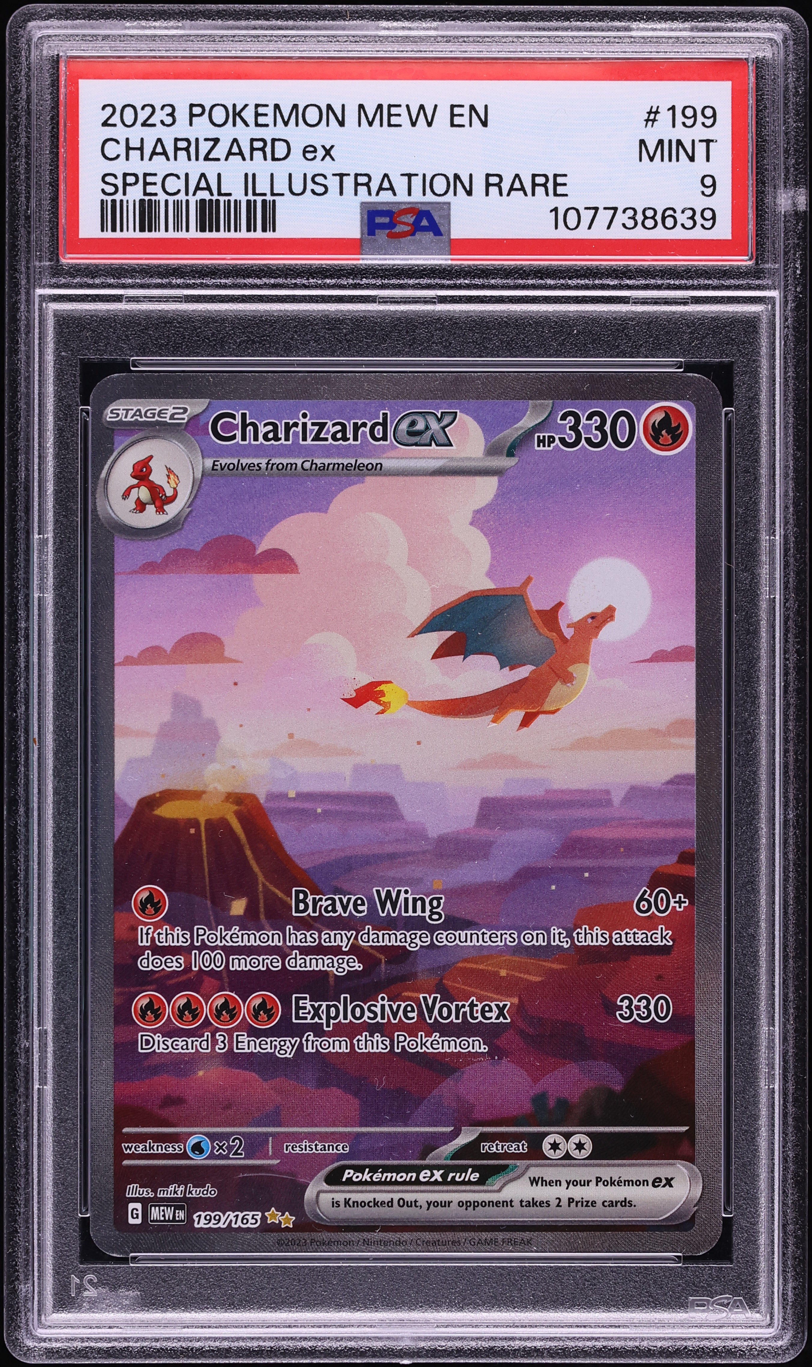 2023 Pokemon Scarlet & Violet 151 SIR Charizard Ex #199 PSA 9 MINT