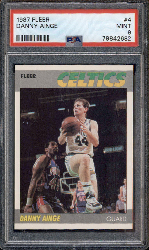 1987 Fleer #4 Danny Ainge PSA 9