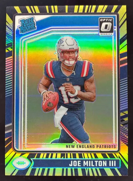 2024 Panini Donruss Optic Electricity #255 Joe Milton III Rated Rookie /75