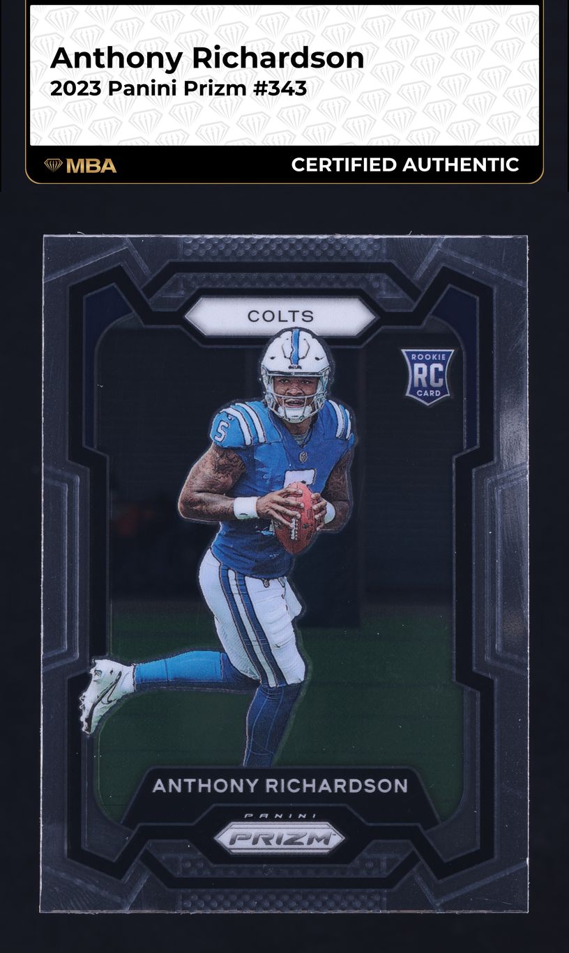 2023 Panini Prizm Anthony Richardson ROOKIE #343 MBA AUTH