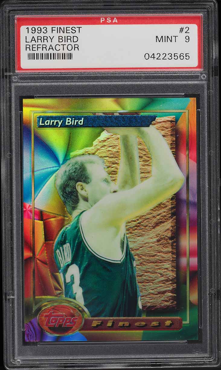 【15枚限定】Larry Bird Topps Finest 1993 Topps Finest Larry Bird Refractor #2 PSA 8 NM-MT HOF