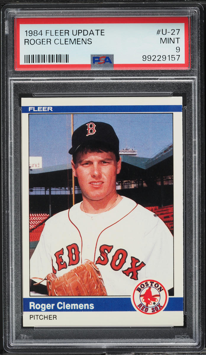 1984 Fleer Update Roger Clemens ROOKIE #27 PSA 9 MINT