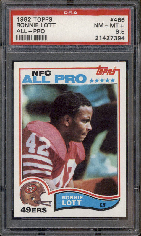 1982 Topps All-Pro #486 Ronnie Lott PSA 8.5