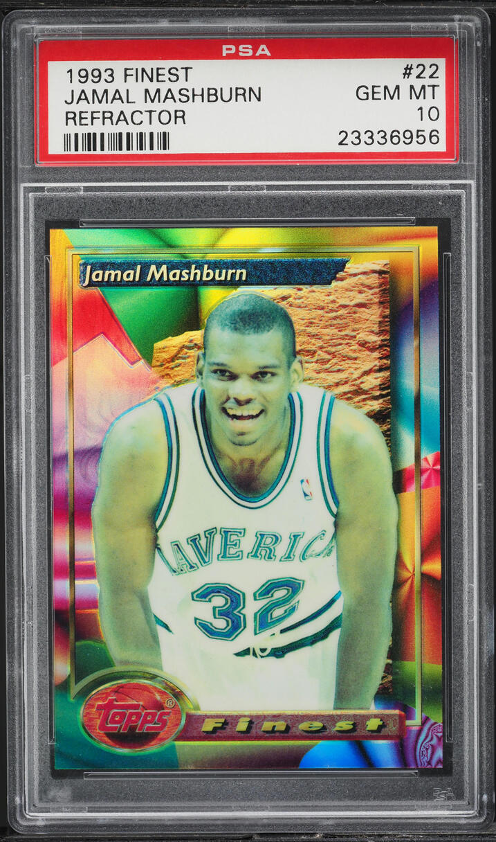 1993 Finest Refractor Jamal Mashburn ROOKIE #22 PSA 10 GEM MINT