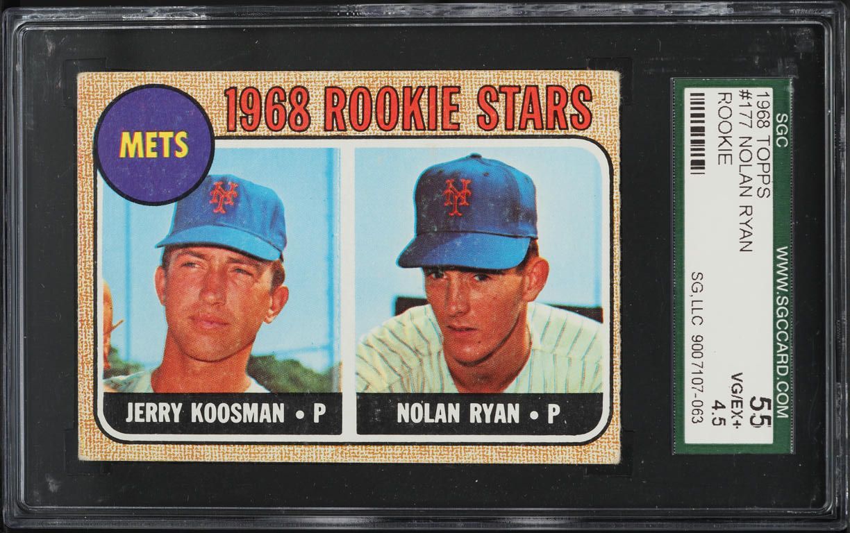 1968 Topps Nolan Ryan ROOKIE #177 SGC 4.5 VGEX+