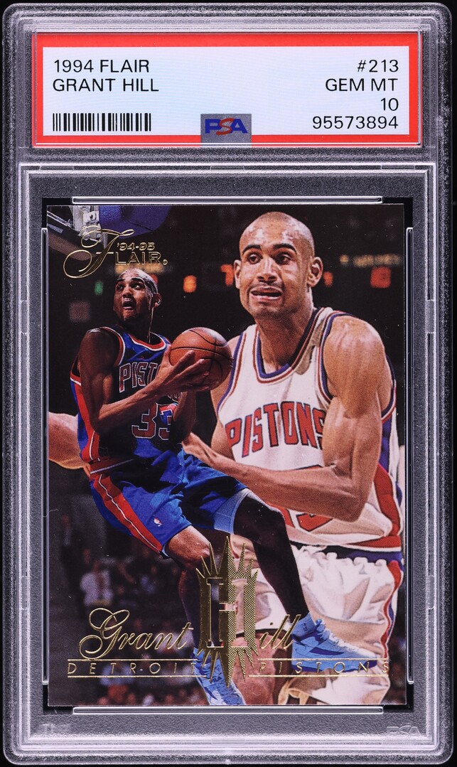 1994 Flair Basketball Grant Hill ROOKIE #213 PSA 10 GEM MINT