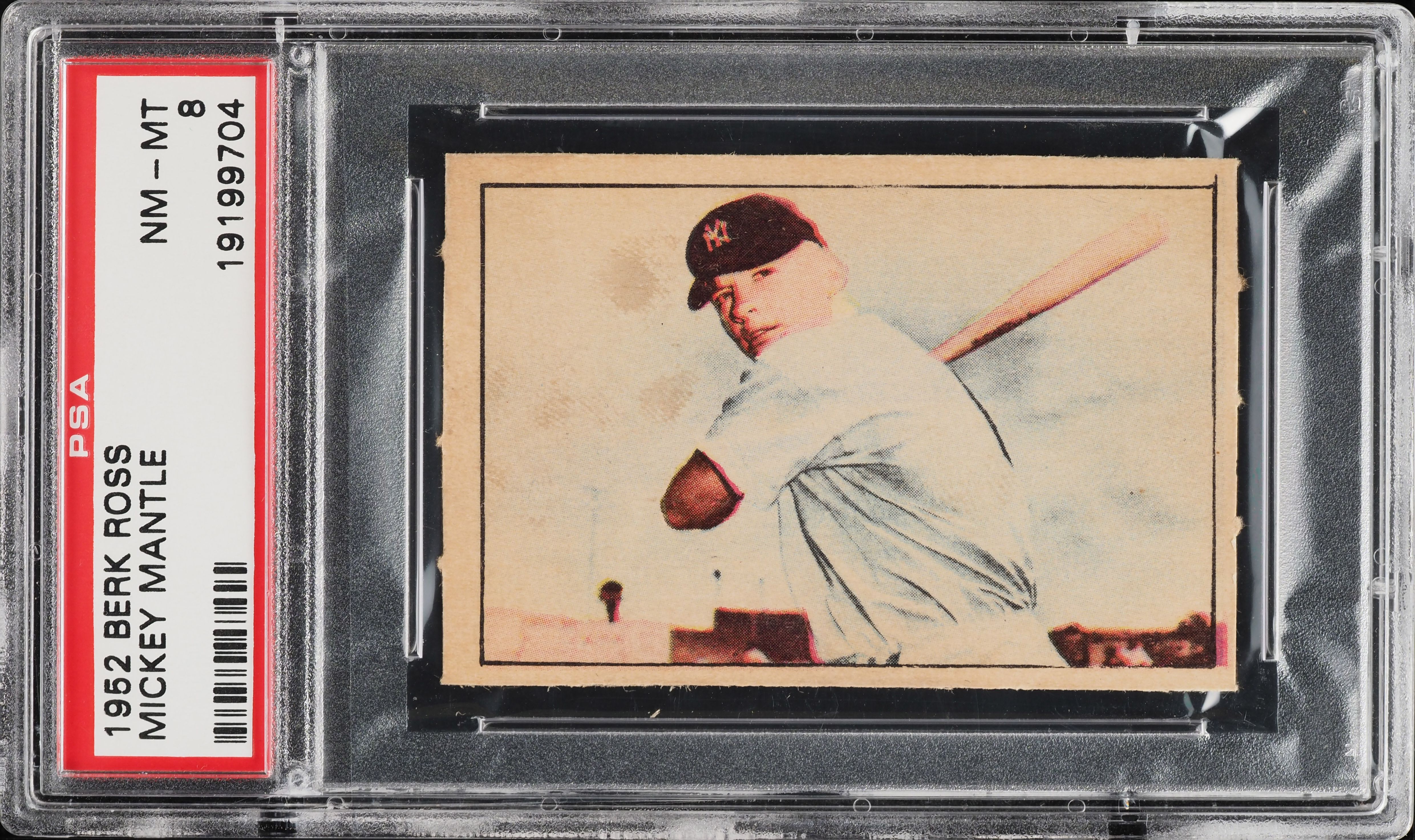 1952 Berk Ross Mickey Mantle PSA 8 NM-MT