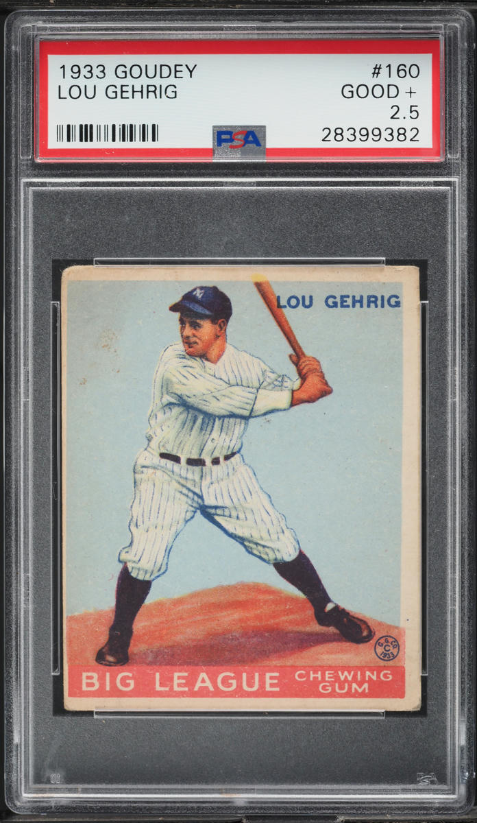 1933 Goudey Lou Gehrig #160 PSA 2.5 GD+