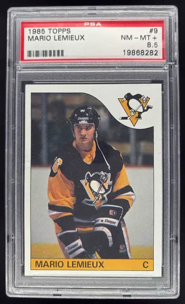1985-86 Topps #9 Mario Lemieux RC PSA 8.5