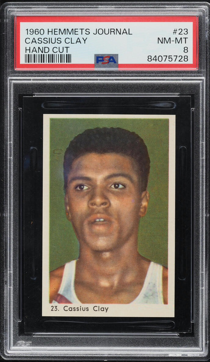 1960 Hemmets Journal Boxing Cassius Clay Muhammad Ali ROOKIE #23 PSA 8 NM-MT