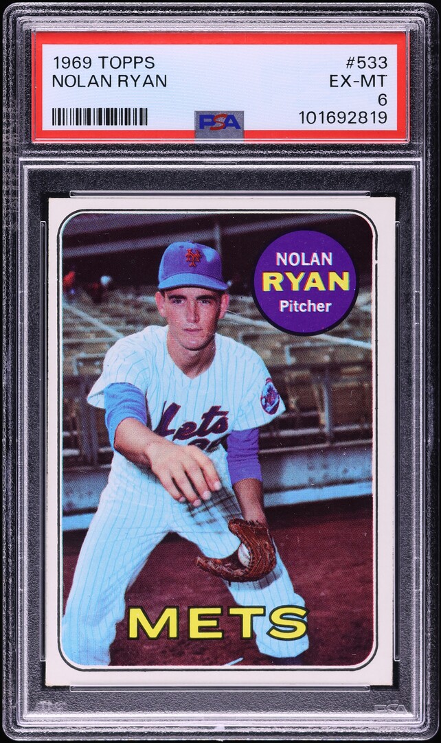 1969 Topps Nolan Ryan #533 PSA 6 EXMT