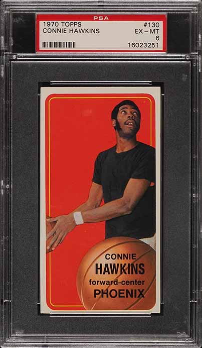 1970 Topps Basketball Connie Hawkins #130 PSA 6 EXMT