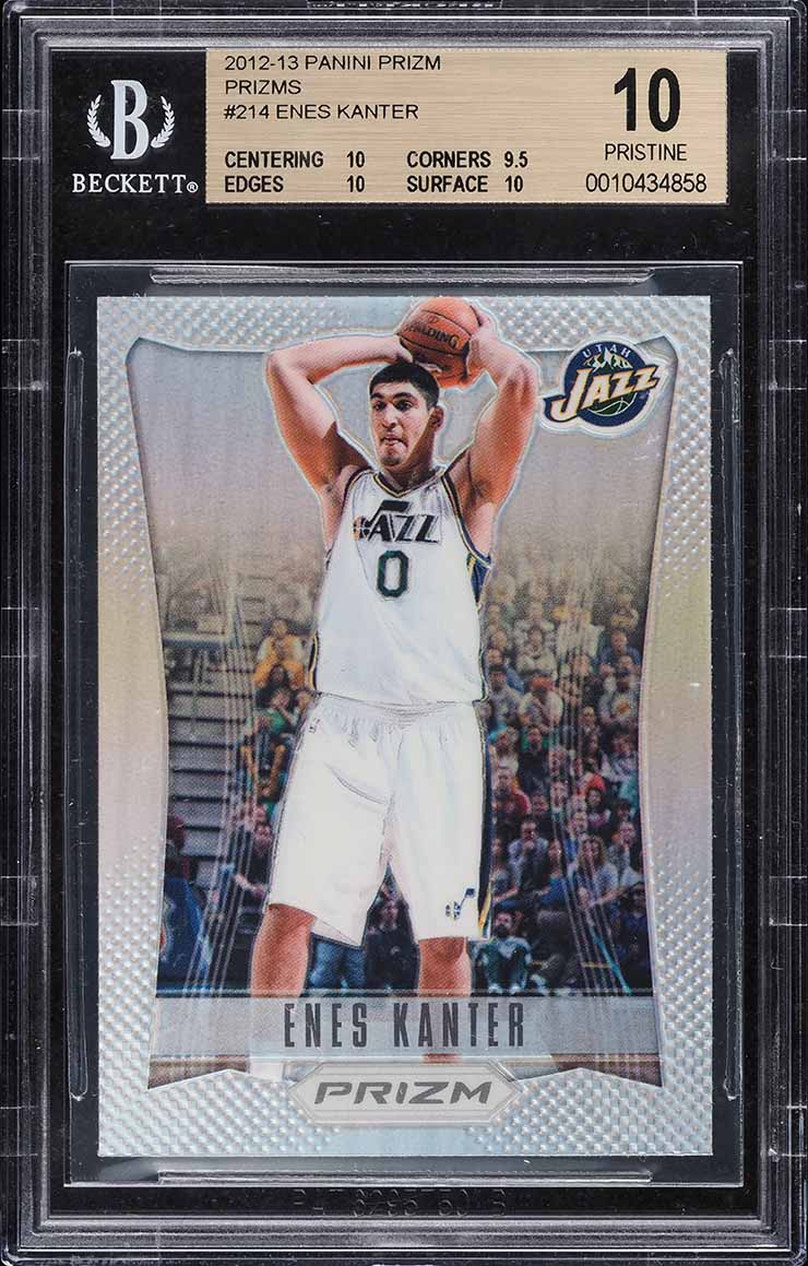 2012 Panini Prizm Silver Prizms Enes Kanter ROOKIE #214 BGS 10 PRISTINE