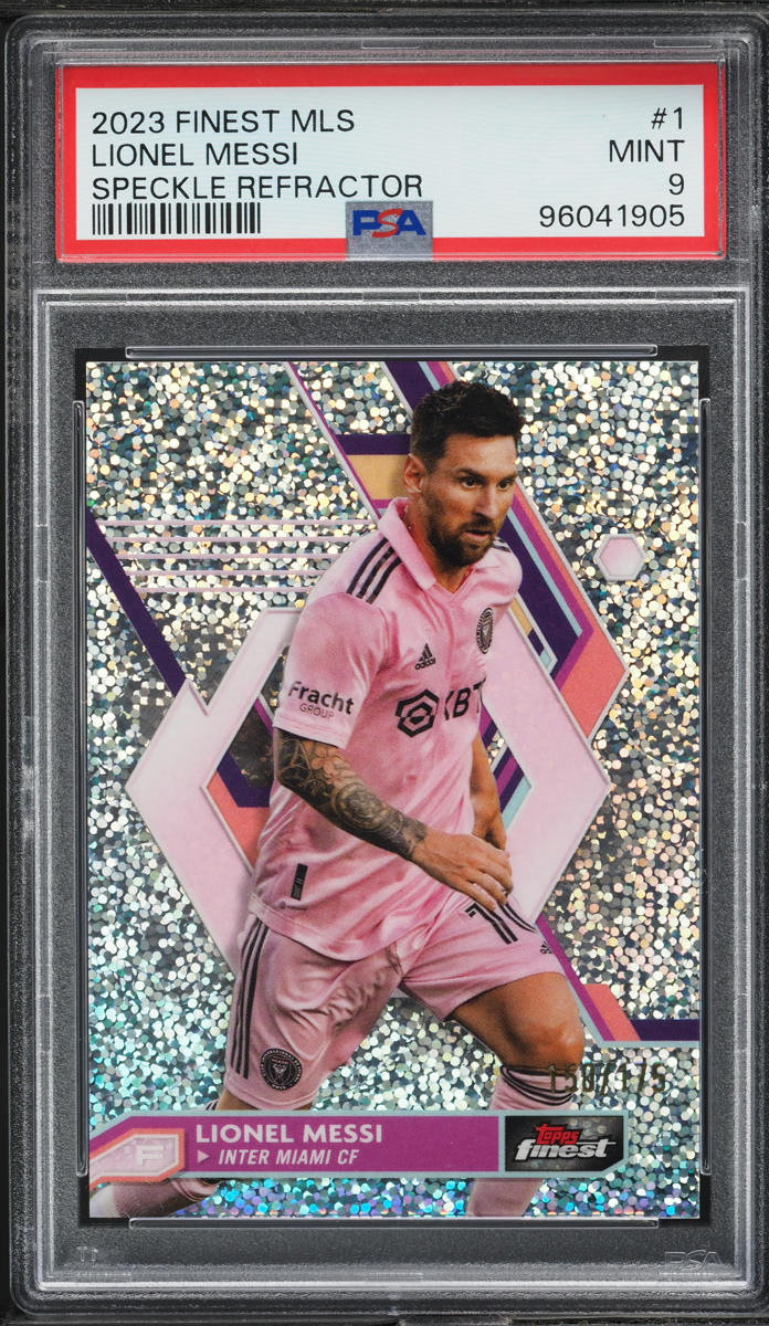 2023 Finest MLS Speckle Refractor Lionel Messi /175 #1 PSA 9 MINT